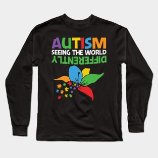 Autism Seeing The World Differently Long Sleeve T-Shirt